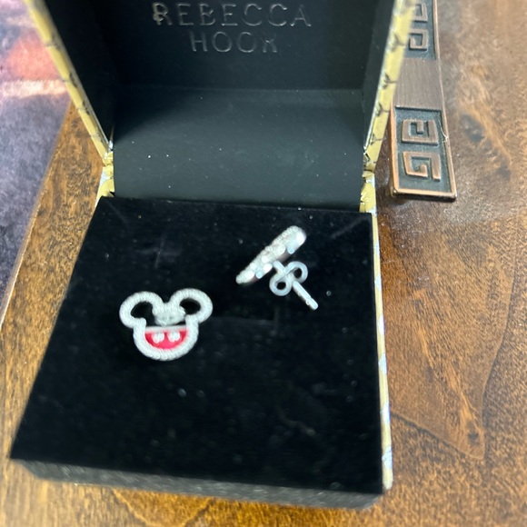 Disney Red Mickey Mouse Stud Earrings - Picture 3 of 5
